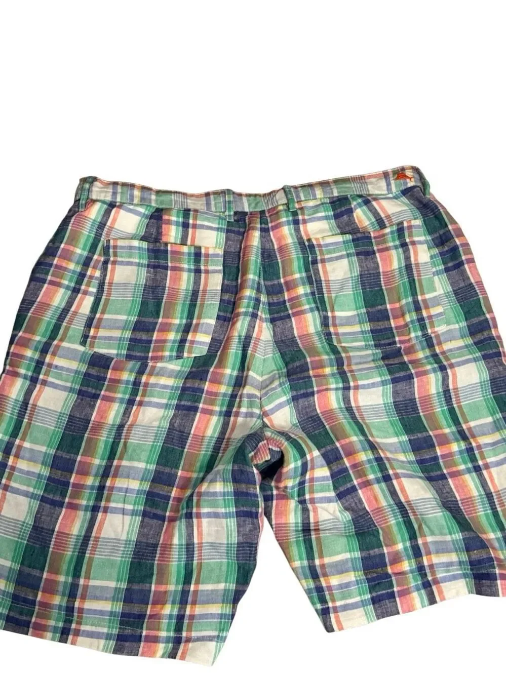 Tommy Bahama Reversible Paisley Plaid Men’s Linen Shorts